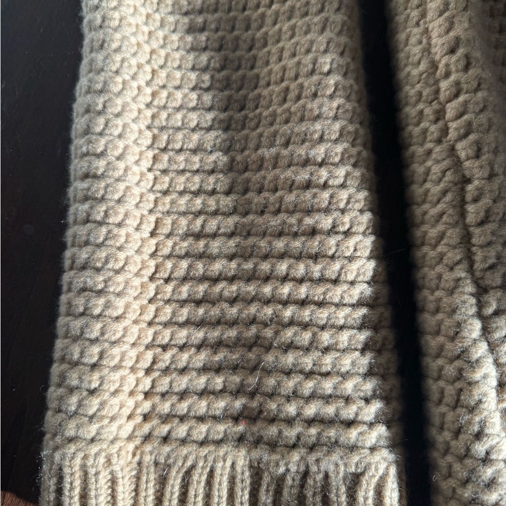 Naked Cashmere 100% Cashmere Knit Sweater Small Luxe Neutral Chunky Soft - Picture 3 of 4